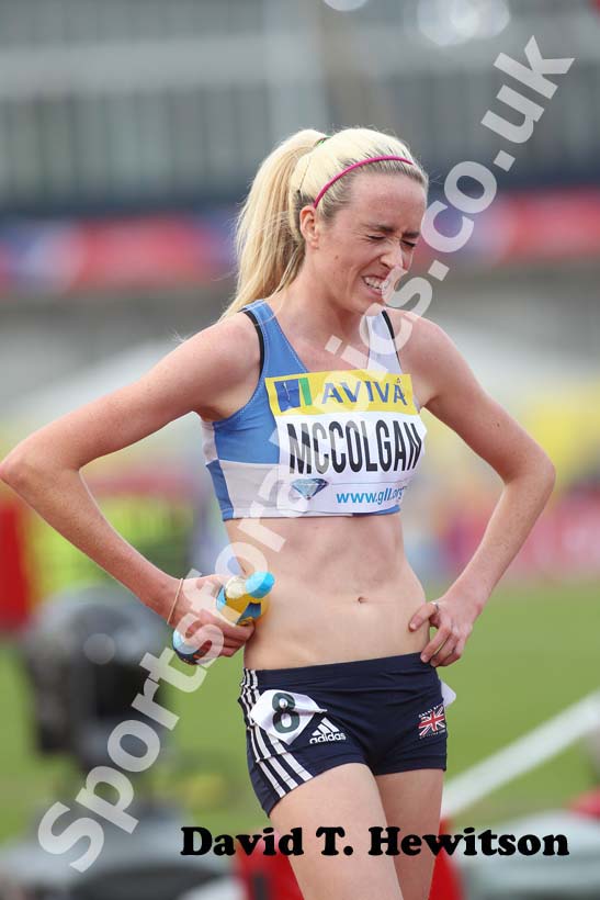 Eilish McColgan taking part in the 5000 metres at the Samsung Diamond League, Crystal Palace, London.